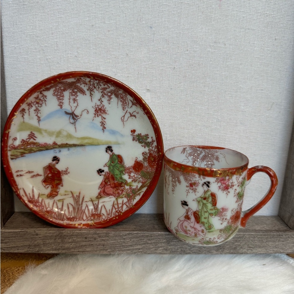 Vintage Japanese Demitasse/Espresso Cup & Saucer Made in Japan,
